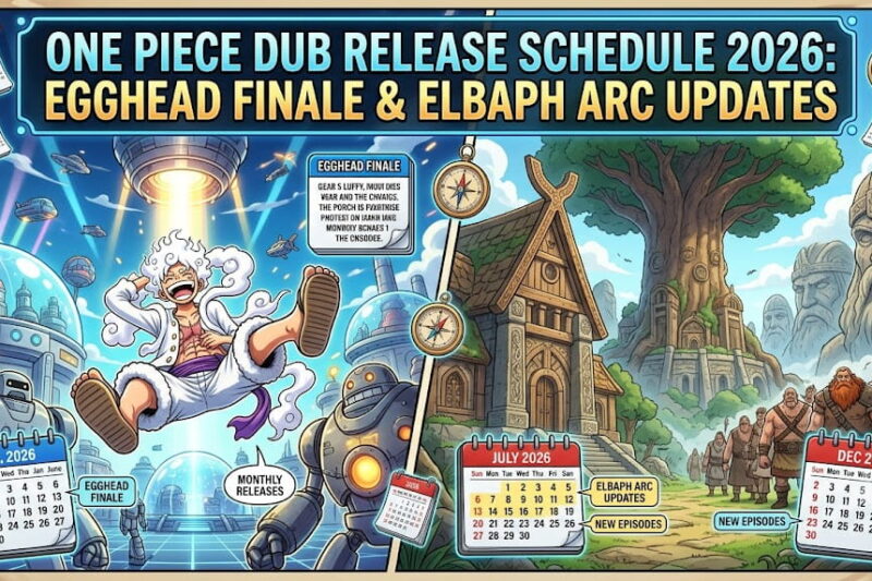 One Piece Dub Release Schedule 2026: Egghead Finale & Elbaph Arc Updates